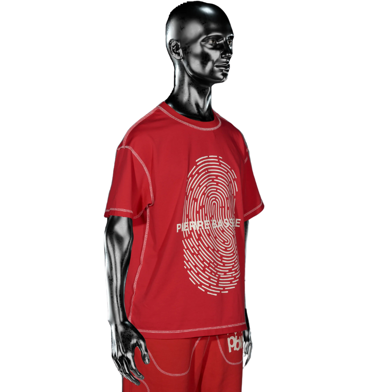 T-shirt Fingerprint Red℗  | Pierre Bassene