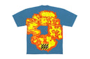 T-shirt Blue Flamme | Denim Tears x Offset