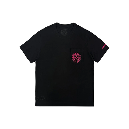 T-shirt Black Horseshoe Pink | Chrome Hearts