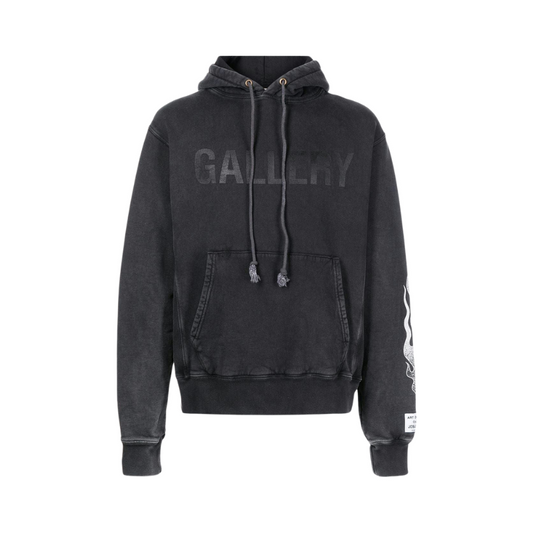 Hoodie GALLERY DEPT Black Flame print