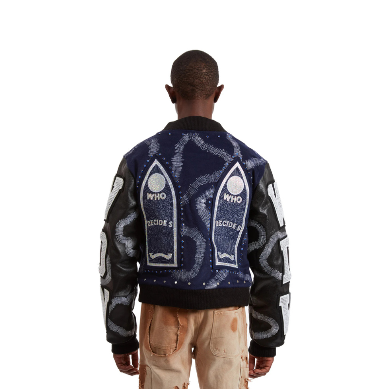 Leather Jacket Hardware Cathedral Blue | WhoDecidesWar