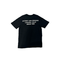 T-shirt Black Green Logo | Stussy