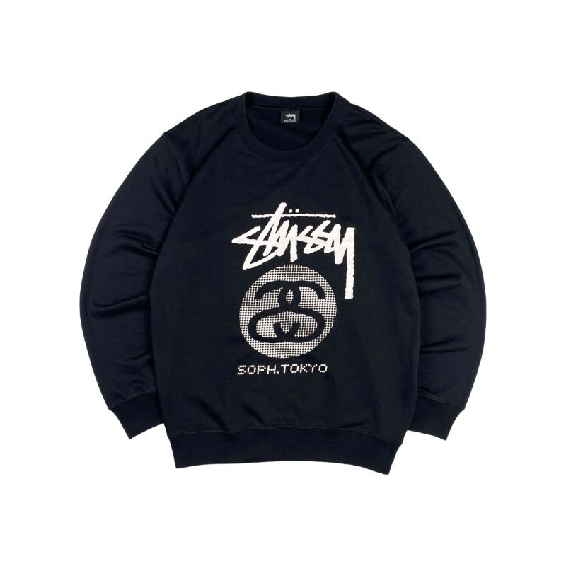 Stussy Black Tokyo Crewneck