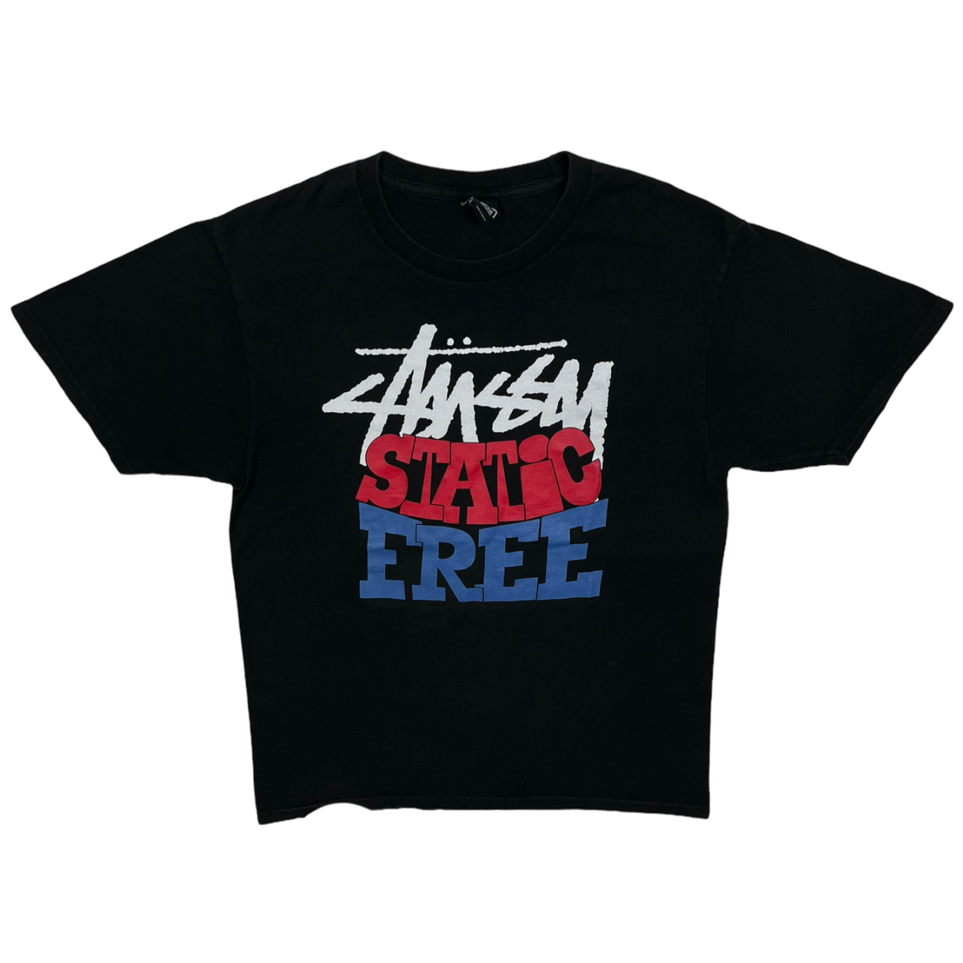 Tee STUSSY Black Static Free