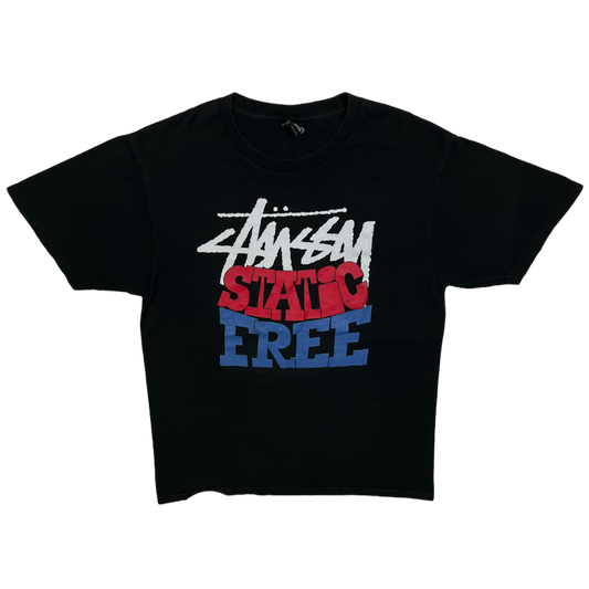 Tee STUSSY Black Static Free