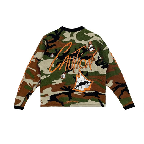 Longsleeve Thermal Waffle Camo Matty Boy | Chrome Hearts