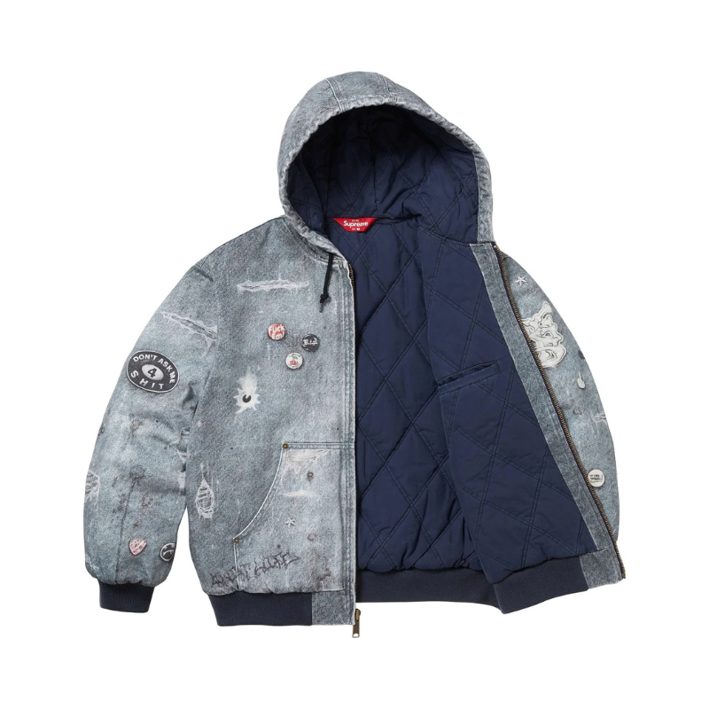 Veste SUPREME Trompe L'oeil Denim