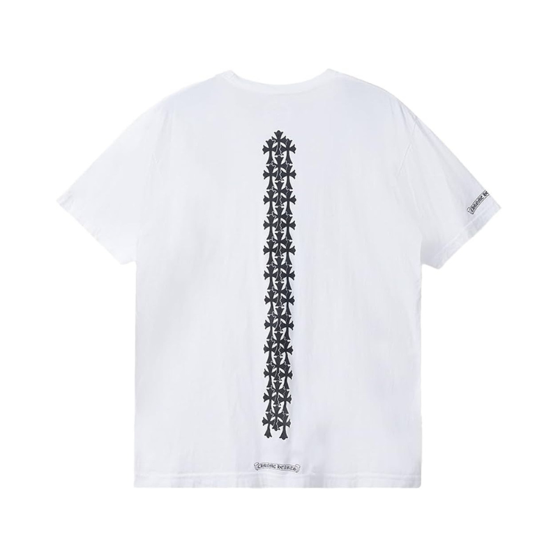 T-shirt blanc « Croix de la colonne vertébrale » | Chrome Hearts