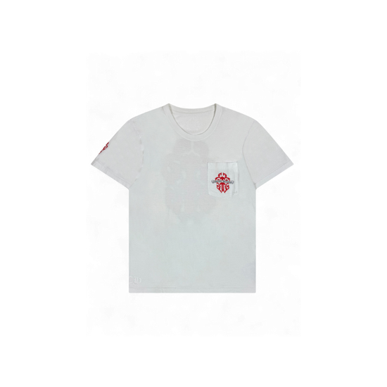 T-shirt White Red Dagger Logo | Chrome Hearts
