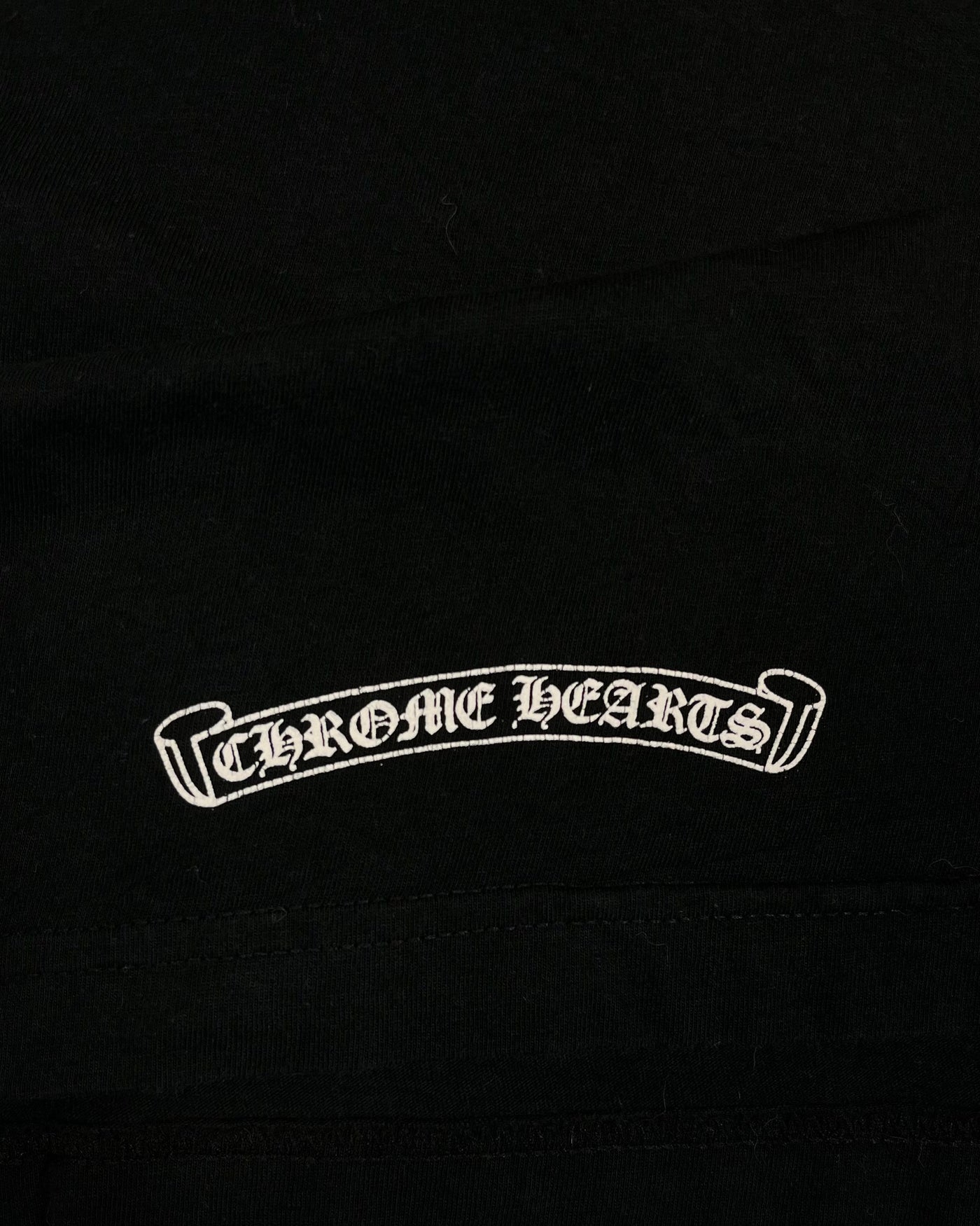 T-shirt Black Tonal Dagger Logo | Chrome Hearts