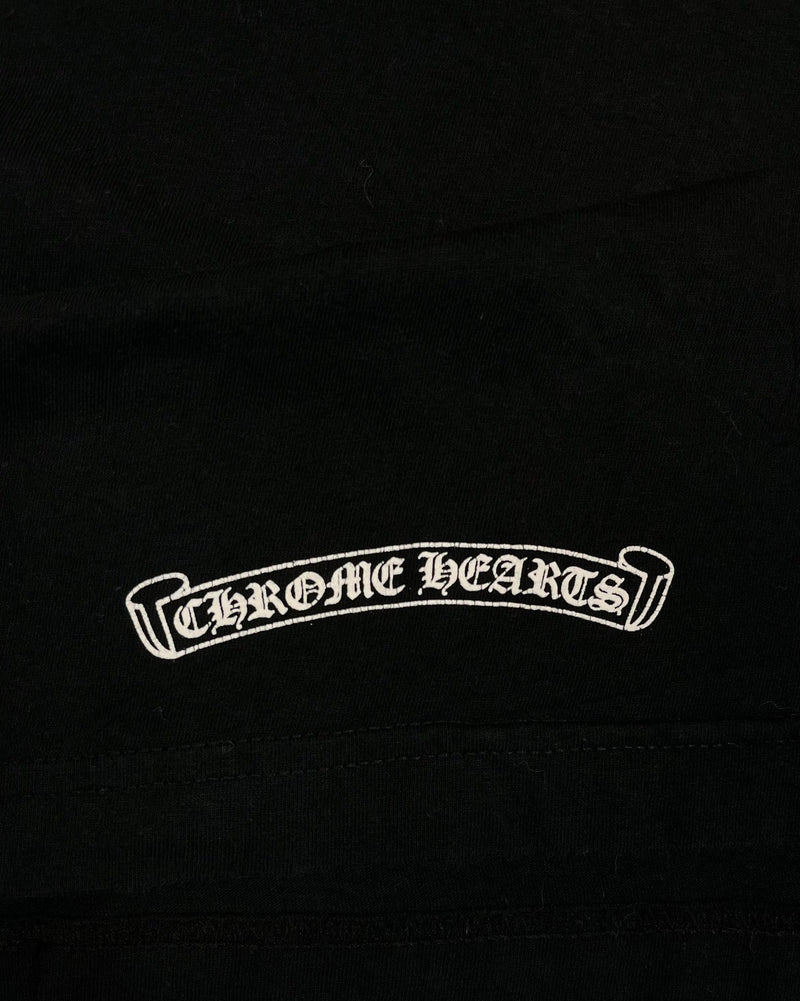 T-shirt Black Tonal Dagger Logo | Chrome Hearts