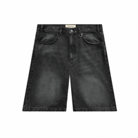 Denim Shorts Washed Black | Reternity — view 2