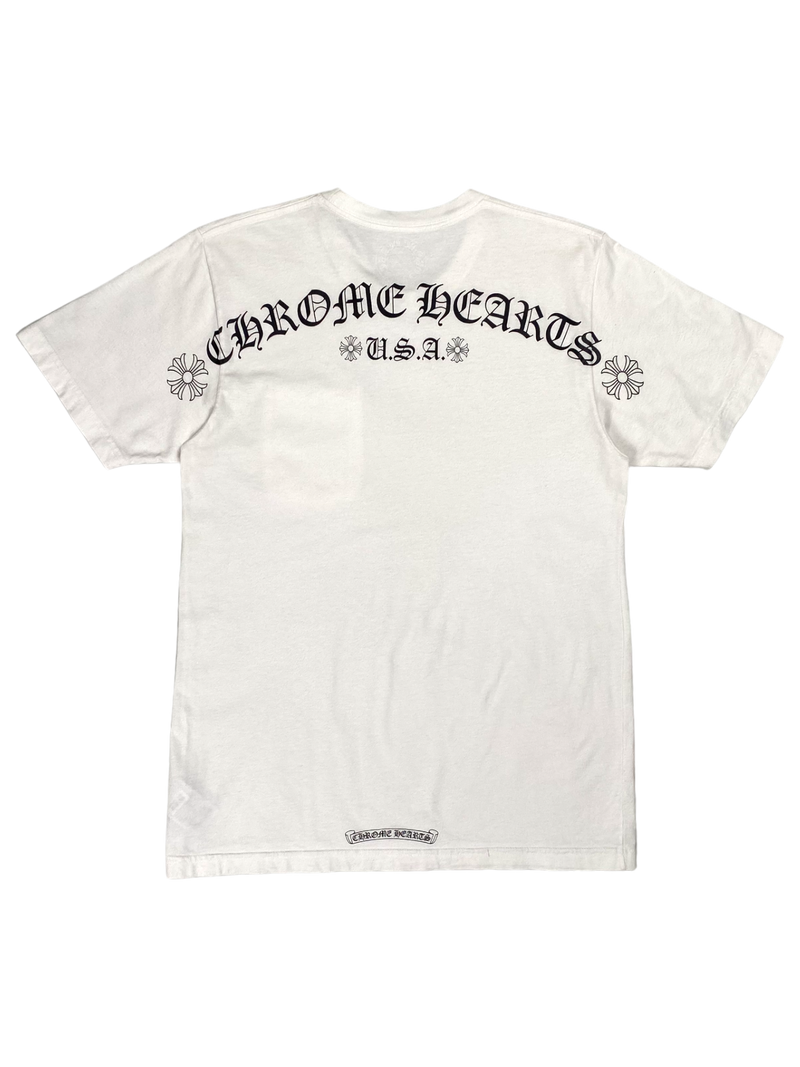 Chrome Hearts White Spellout Logo Tee (2) Vintage