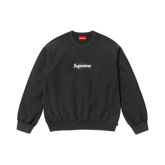 Crewneck Box Logo Black SS25 | Supreme