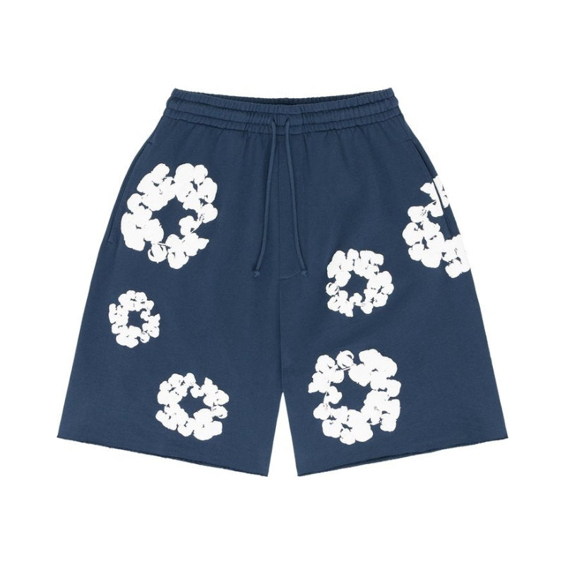 Shorts The Cotton Wreath 'Navy' | Denim Tears