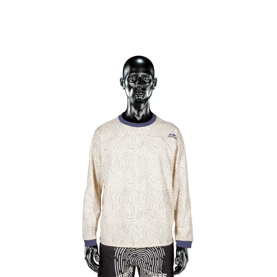 Longsleeve Cream/Blue Digital Camo℗  | Pierre Bassene