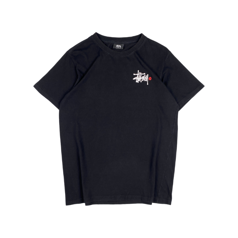 Stussy Black Red Copyright Logo Tee