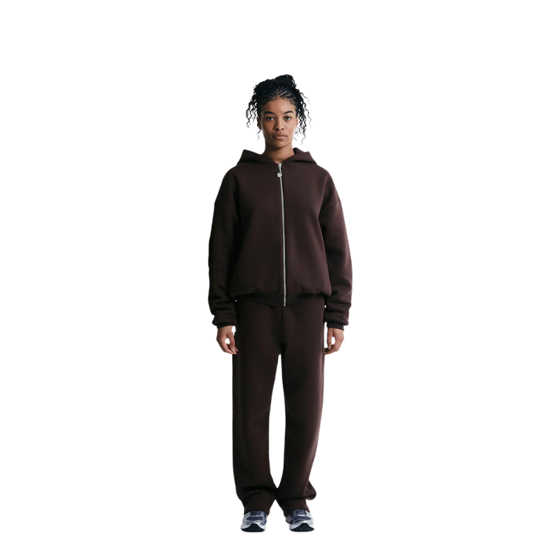 Zip Hoodie Mocca Brown | Perplex