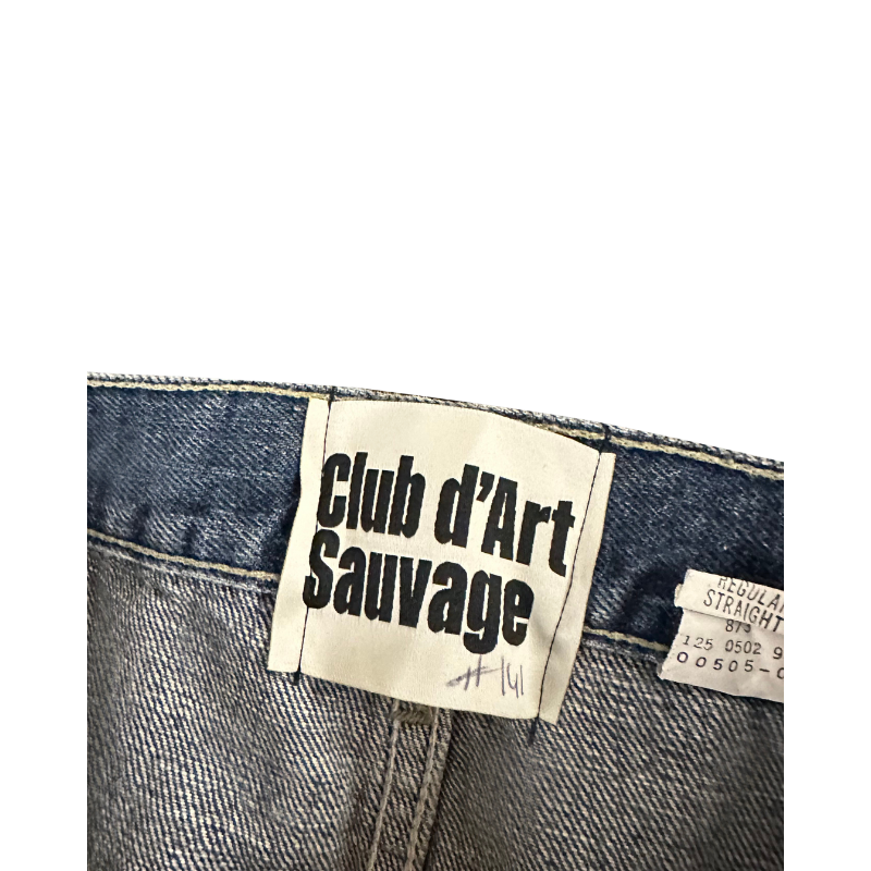 Jeans Worked Sashiko/Distressed Denim #141 | Club D'art Sauvage