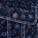 Denim Jacket Flocked Denim Navy | Supreme