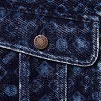 Denim Jacket Flocked Denim Navy | Supreme