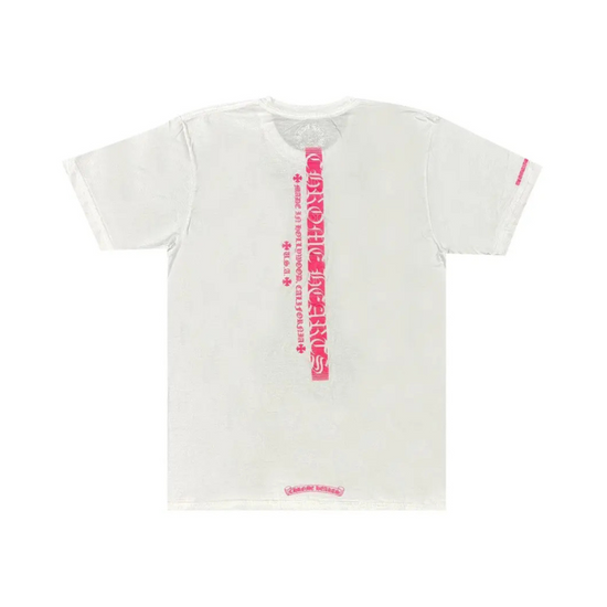 T-shirt White Pink Glow | Chrome Hearts