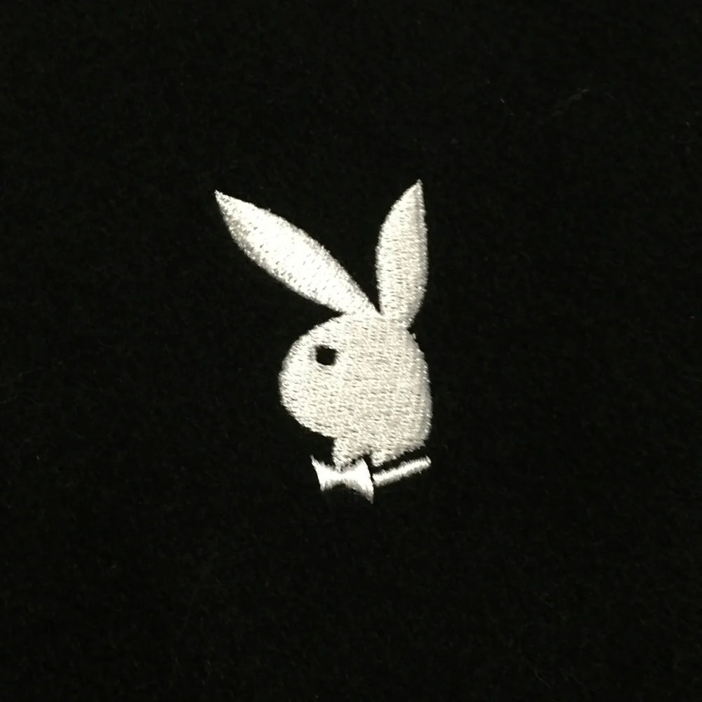 2011 Supreme x Playboy Black Wool Varsity Jacket