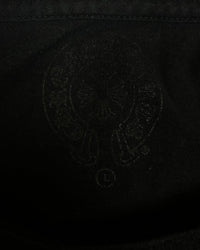 T-shirt Black Red Tonal Horseshoe Logo | Chrome Hearts