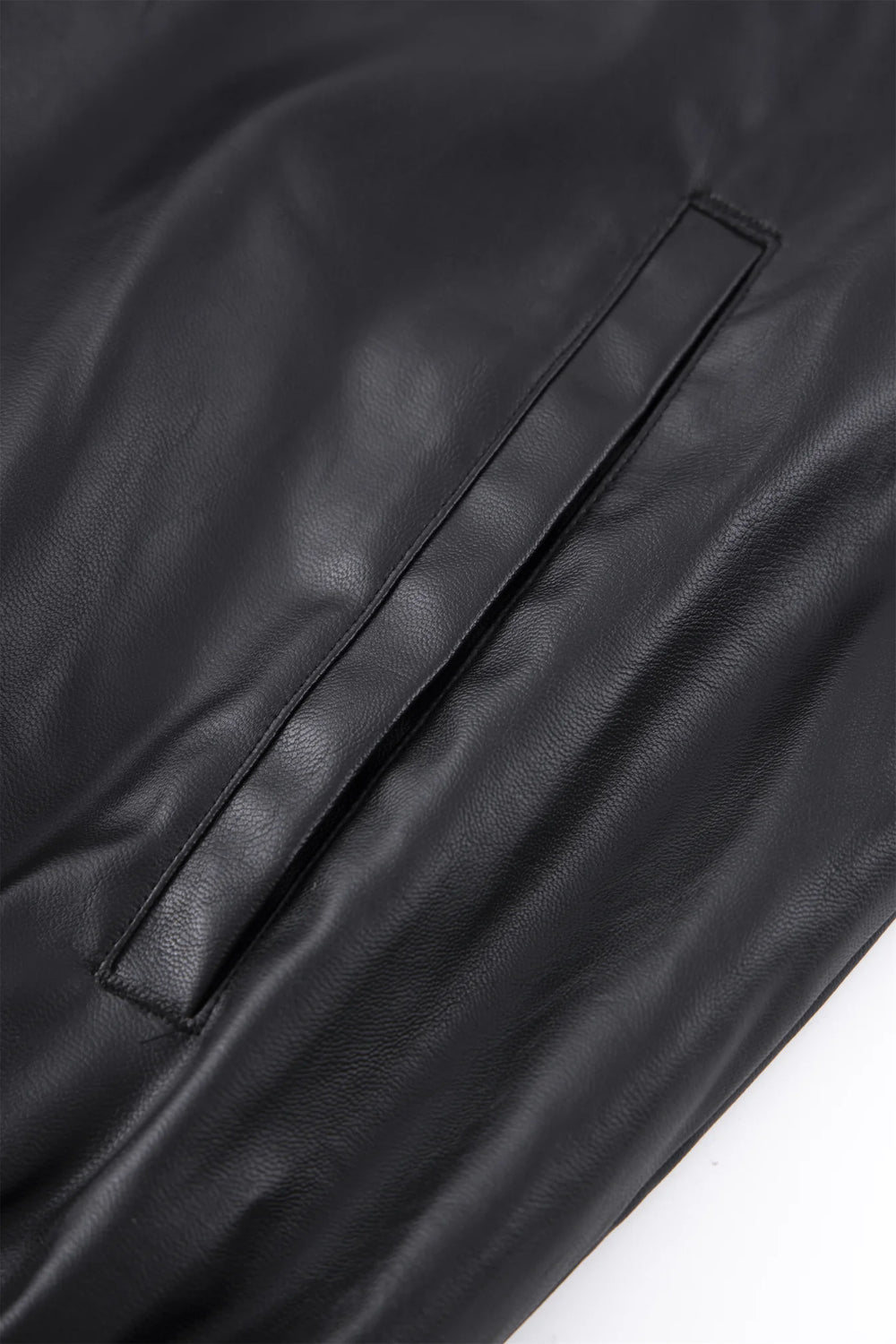 Jackets Leather Track Jacket Black/White | Unknown