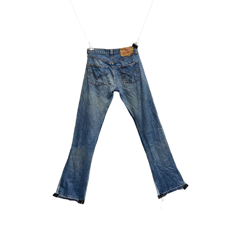 Jean CLUB D'ART SAUVAGE Levi's bleu clair flared