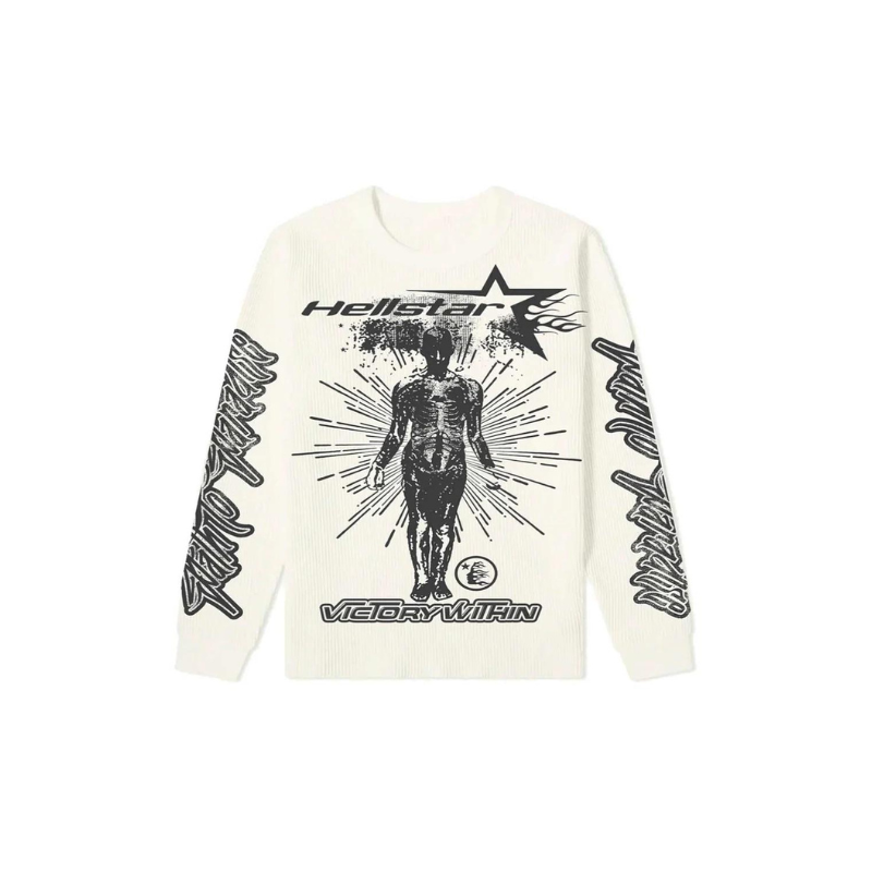 Waffle longsleeves HELLSTAR White