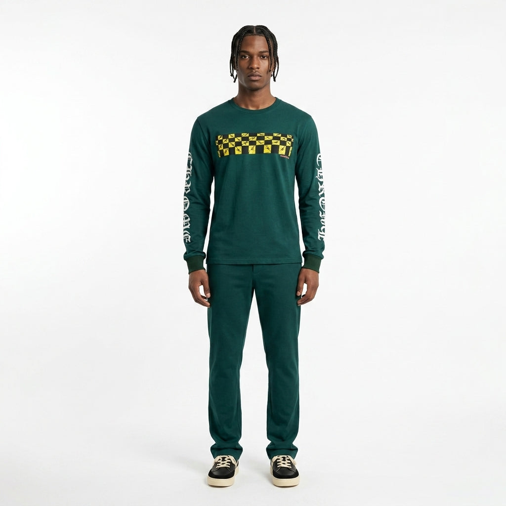 Longsleeve Matty Boy 99 Eyes Green | Chrome Hearts
