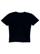 T-shirt Black V Neck Logo Tee Vintage | Chrome Hearts
