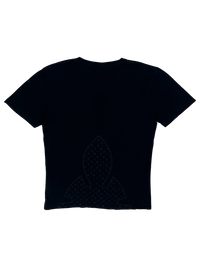 T-shirt Black V Neck Logo Tee Vintage | Chrome Hearts