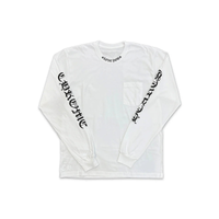 Longsleeve Neck Logo Love You White  | Chrome Hearts