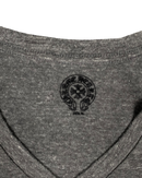 T-shirt Grey V Neck Stars Logo | Chrome Hearts