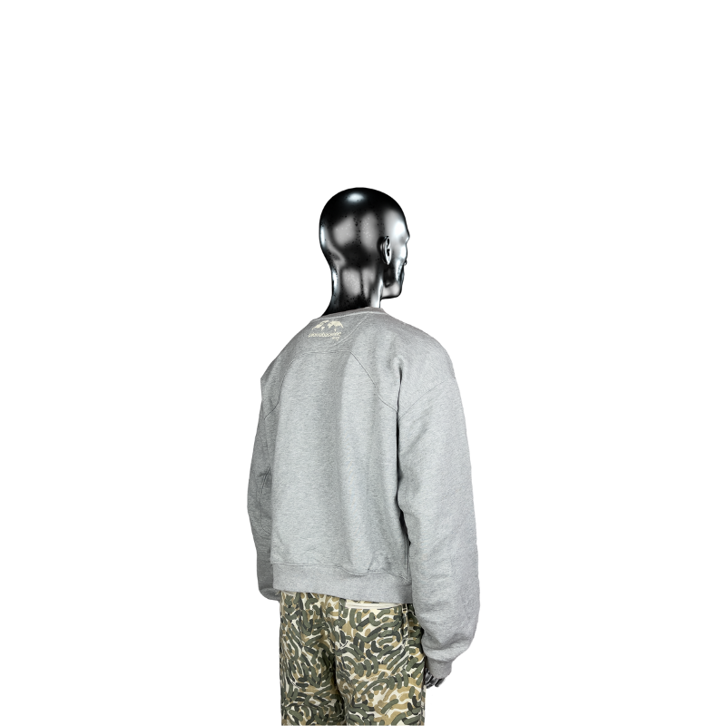 Crewneck Military Crewneck℗ - Heather Grey | Pierre Bassene