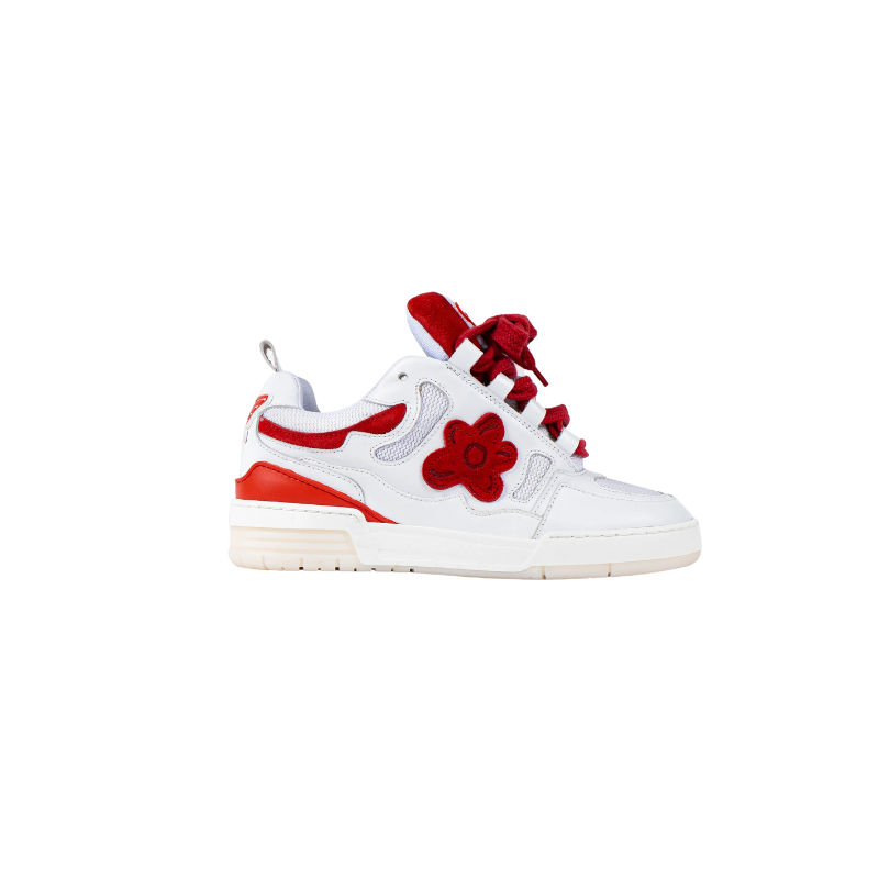 Sneakers White Red Motor | Flower Instinct