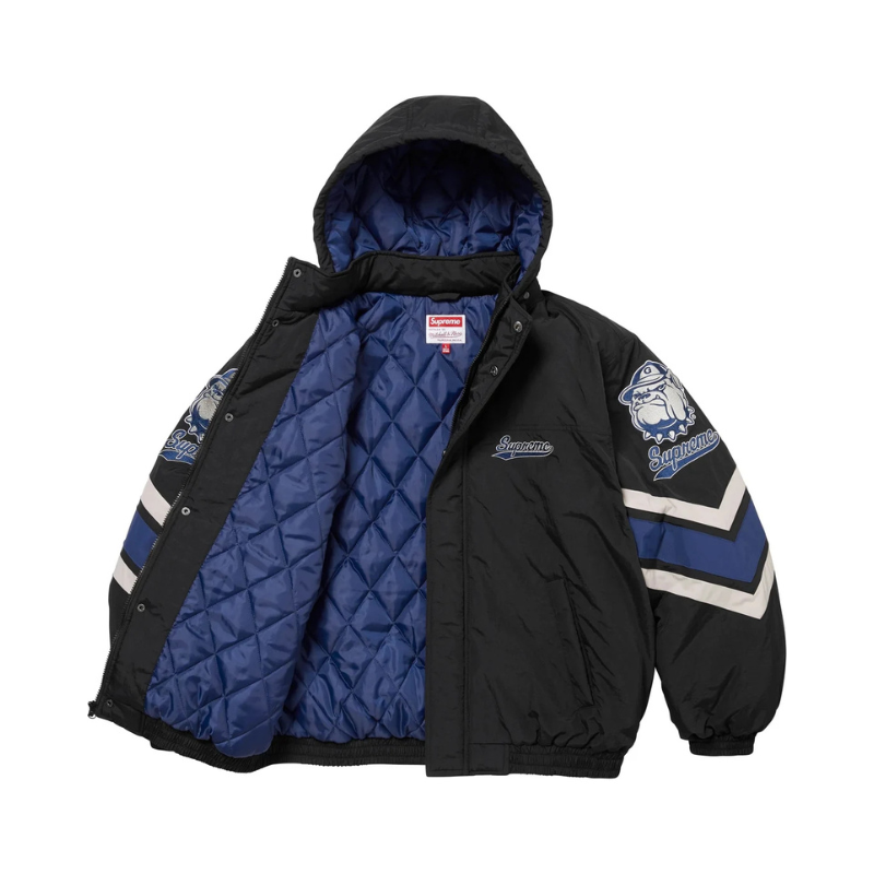 Mitchell Ness NCAA Hooded Stadium Supreme®⁄Mitchell \u0026 Ness® NCAA Hooded Stadium Jacket Black Medium ✓