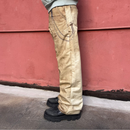 Denim Pants Beige Trompe L'Oeil "Illusion" | Garment Workshop
