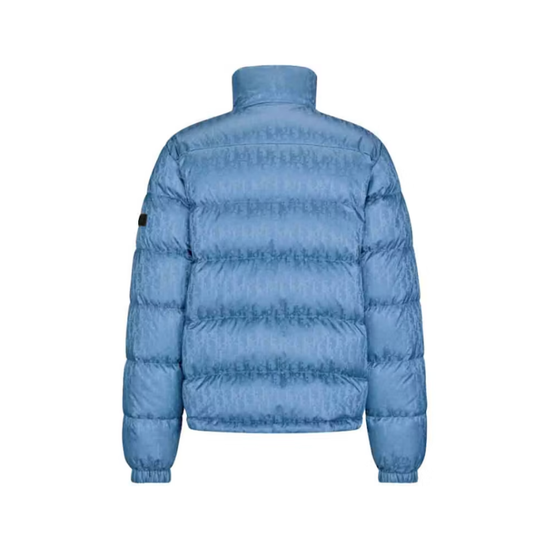 Puffer Oblique Jacquard Technique Sky Blue  | Dior