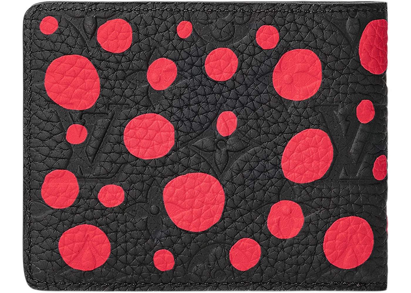 Wallet Kusama Black Leather Red Circles | Louis Vuitton