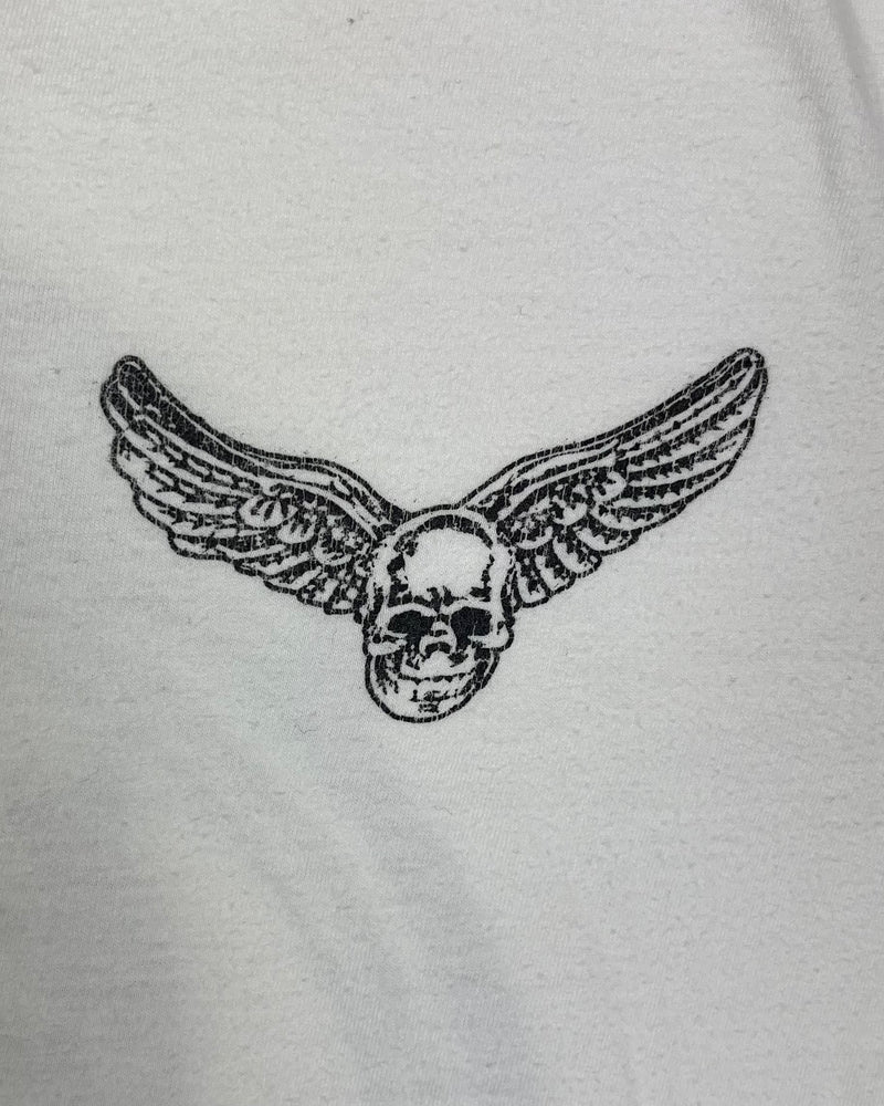 Chrome Hearts x Foti White Horseshoe Skull Tee Vintage