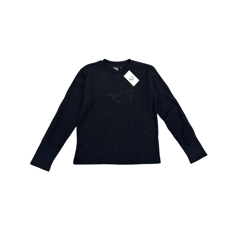 Longsleeve Waffle Black | PPSC