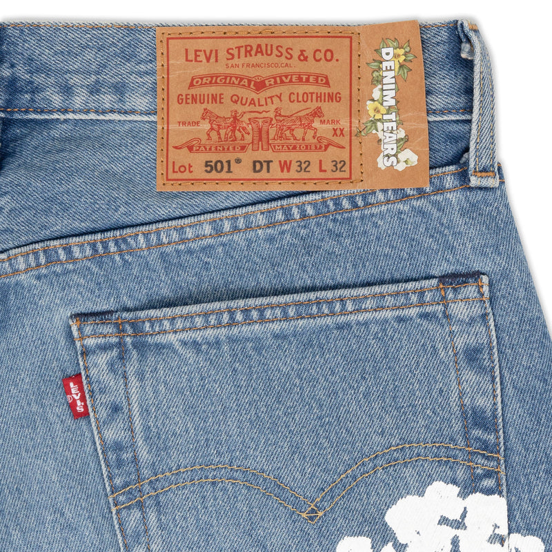 Jeans Levi's 501 Cotton Wreath Blue  | Denim Tears