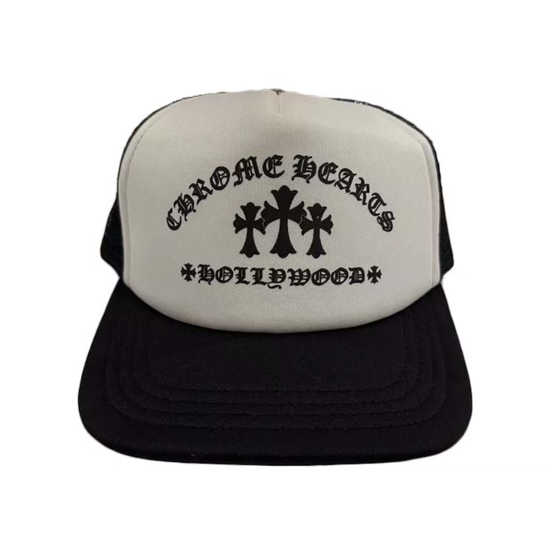 Casquette CHROME HEARTS Triple Cross White/black