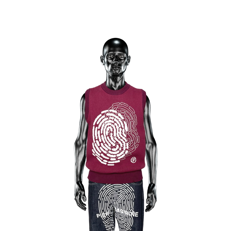 Knitwear Vest Wine℗  | Pierre Bassene