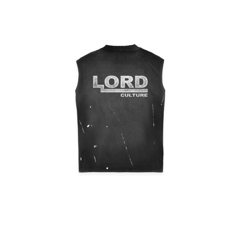 Sleeveless Archive Cut Off Vintage Black | Lord Culture