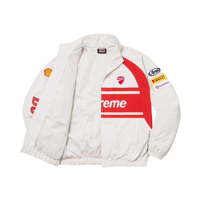 Supreme Ducati Track Jacket White