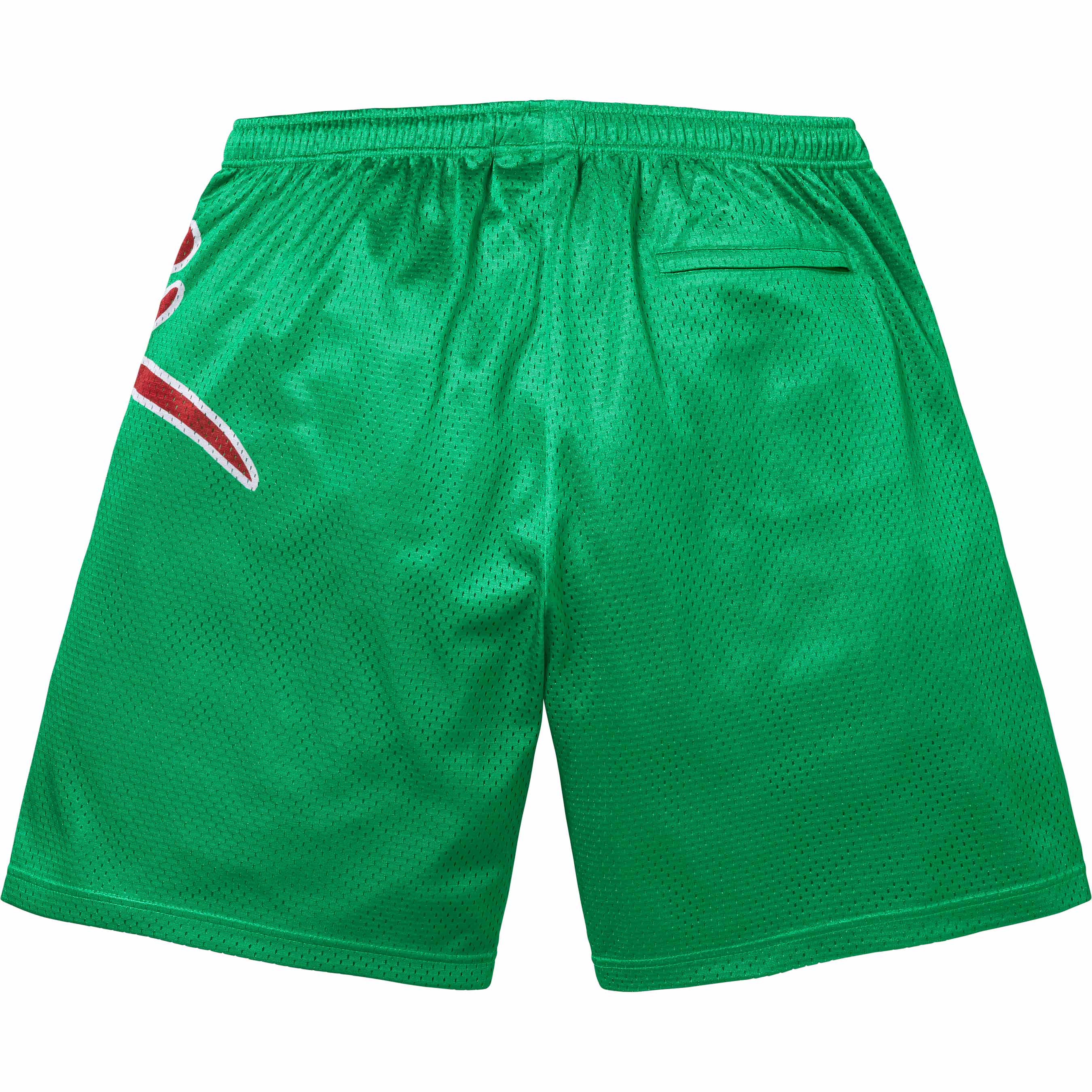 Supreme Big Script Mesh Short Green